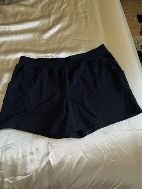 Coral Bay Black Athletic Knit Shorts